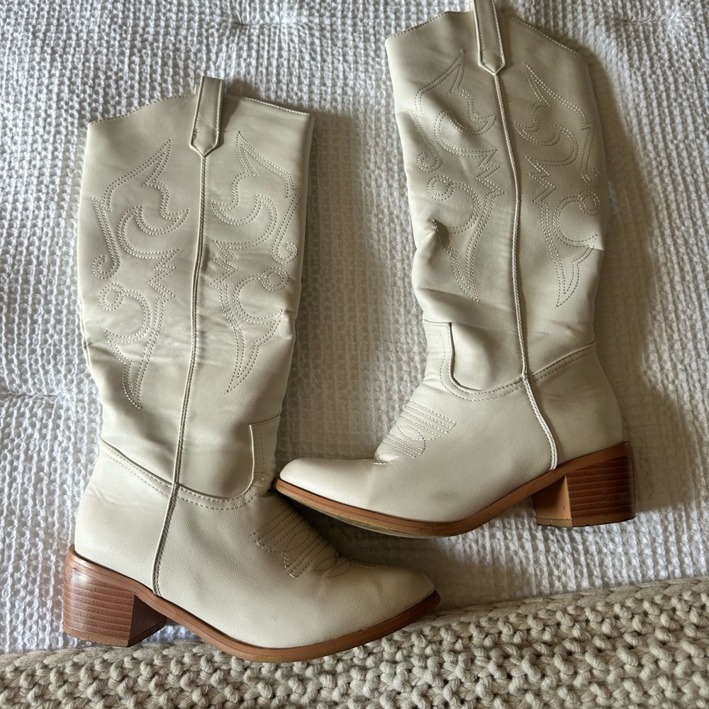 White Cowboy boots
